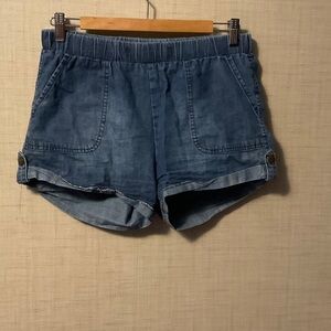 Wax Jean Women's Casual Blue Jean Shorts